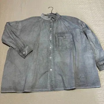 Ne-net 초목 염색 블라우스 차콜soumoku 네넷 사이즈 2