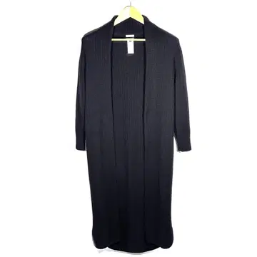 Sov. 캐시미어 97% 롱 가디건 원피스 블랙