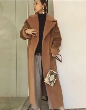 아메리 빈티지 리버서블 코트 새상품급 카멜