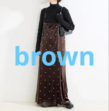 베이세스톡 벨로아 플라워 자수 원피스