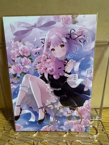 시노미야 루나 1주년 기념 금박 엽서