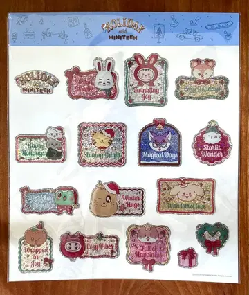 세부치 MINITEEN HOLIDAY 스티커 세트