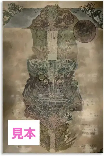 나락 조감도 포스터 & 캔 마그넷 세트 메이드 인 어비스