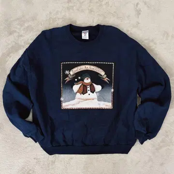 JERZEES 저지 맨투맨 트레이닝복 네이비 겨울 의류 L 사이즈