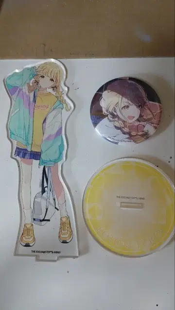 학원 아이돌 마스터 학마스 후지타 코토네 아크릴 스탠드 캔뱃지