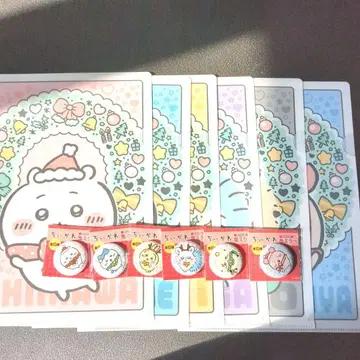 치이카와 (먼작귀) 클리어 파일 & 캔 거울 컴플리트 세븐일레븐 한정판