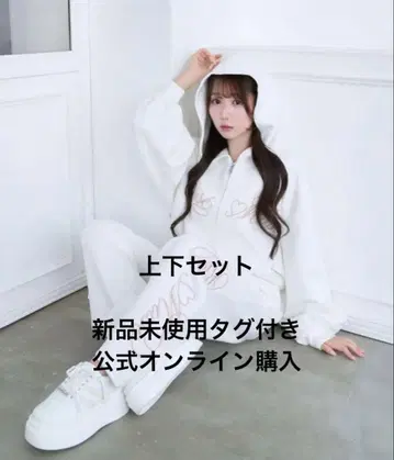 rosemuse Logo 3d embroidery hoodie pants