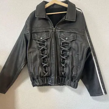 [ 가격 협상 가능 ] Darich 레이스업 그레이 자켓