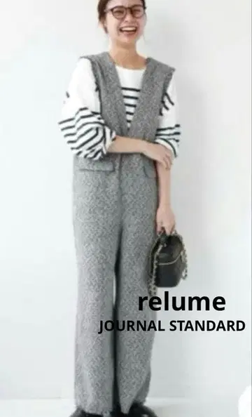 JOURNALSTANDARD relume 트위드 프린지 V넥 살로펫