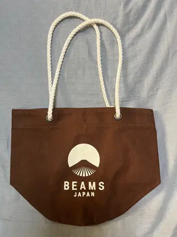BEAMS GAUFRE 콜라보 브라운 토트백