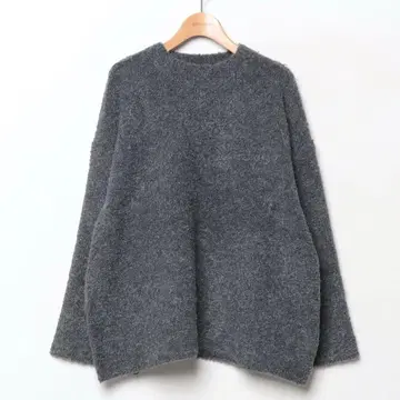 유나이티드 애로우즈 크루넥 둥근넥 울 니트 그레이