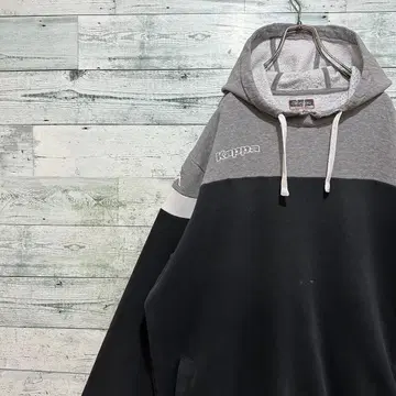[ Kappa ] 자수 원포인트 로고 빅 루즈 레트로 레어 맨투맨 후드티