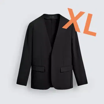 ZARA 자라 노카라 테일러드 자켓 블랙 XL