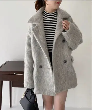 NICE CLAUP 샤기 코쿤 코트