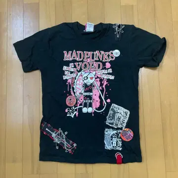 MADPUNKS MADGirls 반팔 V 펑크 스타일