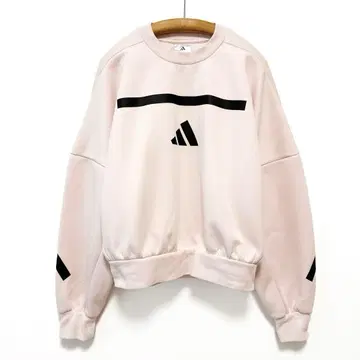 새상품급 adidas Z.N.E. 스웨트 셔츠 숏 기장 핑크