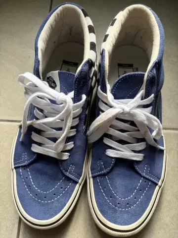 VANS 블루 하이컷 스니커즈 올 타이머즈 26cm