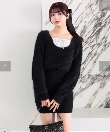 OLIVE des OLIVE 유이 원피스 블랙 택 포함 새상품