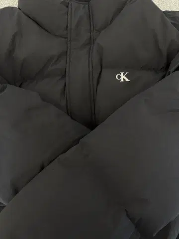 Calvin Klein Jeans 블랙 다운 자켓 L