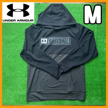 언더아머 후드티 남성용 M 블랙 긴팔 베이스볼 미사용 새상품