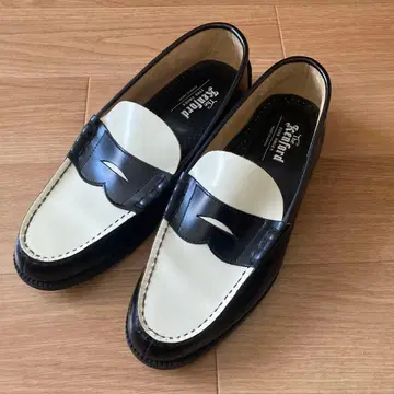 [ 새상품급 ] KENFORD 켄포드 로퍼 블랙 x 화이트 박스 없음