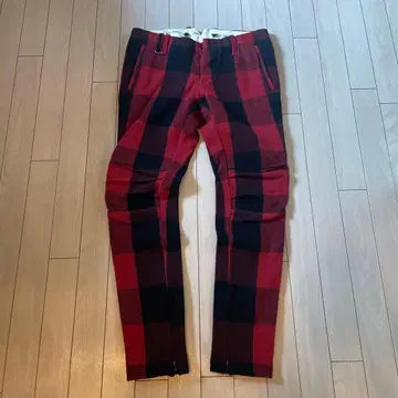 초레어 RICO 버팔로 체크 울 팬츠