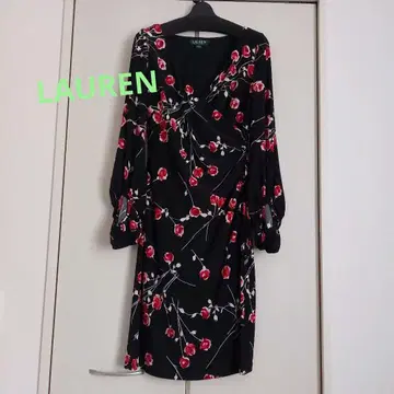 LAUREN 꽃무늬 V넥 원피스