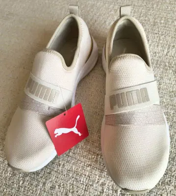 PUMA 슬립온 스니커즈 24.5 cm 베이지