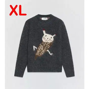 새상품 Soshiotsuki x ZARA 브러쉬드 인터샤 니트