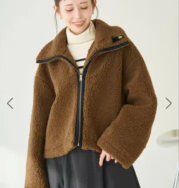 로페피크닉 보아 자켓 코트