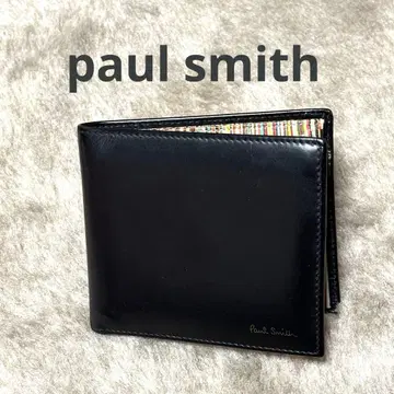 폴스미스 접이식 지갑 블랙 x 멀티 컬러