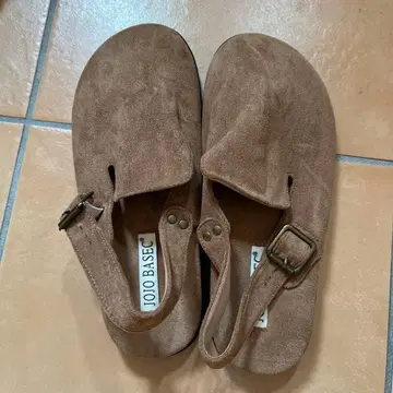 JOJO BASEC 브라운 사보 클로그 샌들 24.5cm