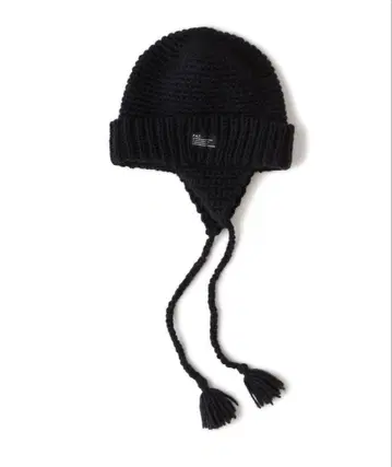 FAT EAROVER BLACK 귀마개 니트 모자