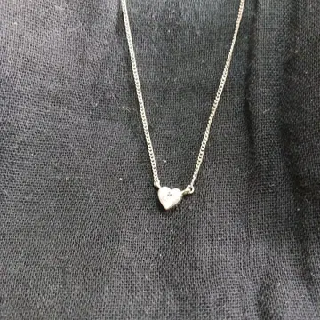 실버, 프티 하트 목걸이