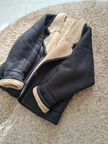 MOUSSY 무스탕 보아 코트