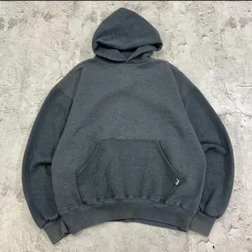 90s Russell athletic 러셀 무지 후디 그레이 L