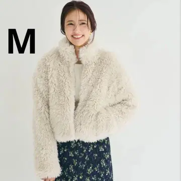 coca 인조 모피 숏 자켓