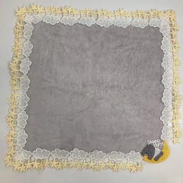 치카자와 레이스 타월 손수건 꿈 먹는 바쿠