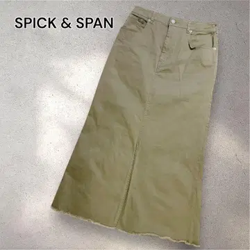 spick & span 36 S 상당 치노 롱 스커트 프론트 슬릿