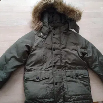 어린이용 퍼 후드 다운 자켓 사이즈 130