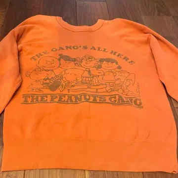 warehouse 스누피 맨투맨 오렌지