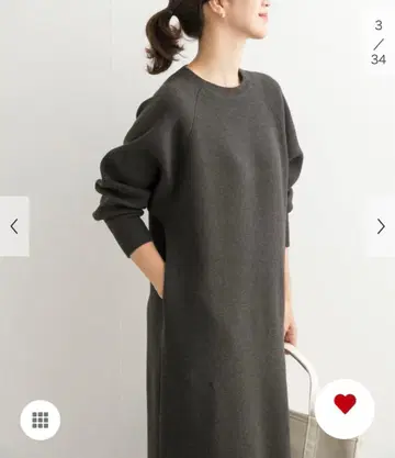 택 포함 새상품 차콜 DOORS 맨투맨 니트 원피스