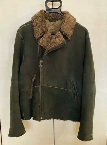 유나이티드 애로우즈 시어링 가죽 보아 자켓 M