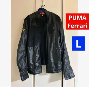 레어 페라리 Ferrari 푸마 나일론 자켓 블랙 L