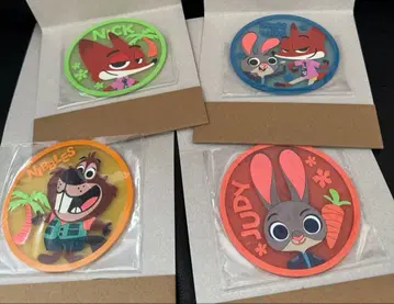 주토피아2 클리어 러버 코스터 4개 가챠가챠 주디 닉