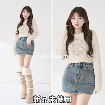 다리치 darich DR 비쥬 플라워 리브 니트탑 IVO