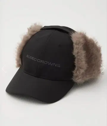 로데오 크라운 플라이트 캡 모자 BLACK 복슬복슬