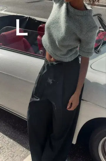 [ ZARA ] 숏 슬리브 니트 스웨터