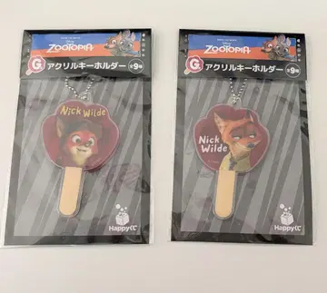 주토피아 제일복권 닉 아크릴 키링