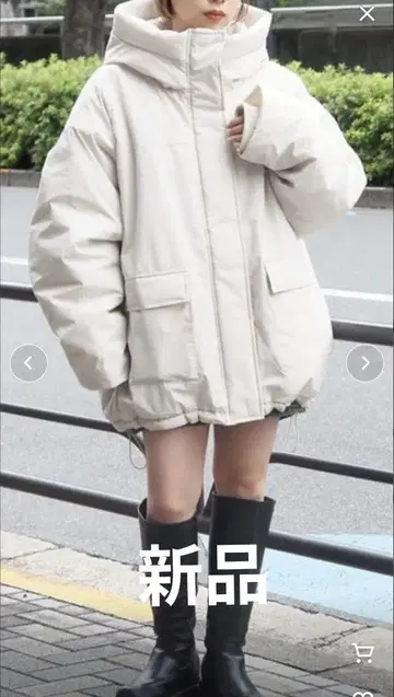 tiptop 충전솜 몬스터 후드 블루종